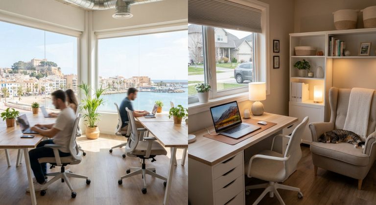 coworking denia - Coworking Denia vs. Teletrabajo en Casa: 5 Ventajas Clave de Elegir Micelium para tu Productividad y Bienes