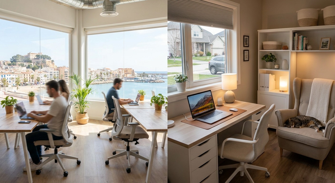 coworking denia - Coworking Denia vs. Teletrabajo en Casa: 5 Ventajas Clave de Elegir Micelium para tu Productividad y Bienes